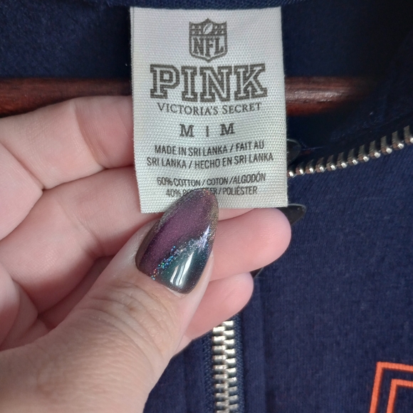 Victoria's Secret PINK Denver Broncos Zip-Up Sweater - Picture 4 of 4